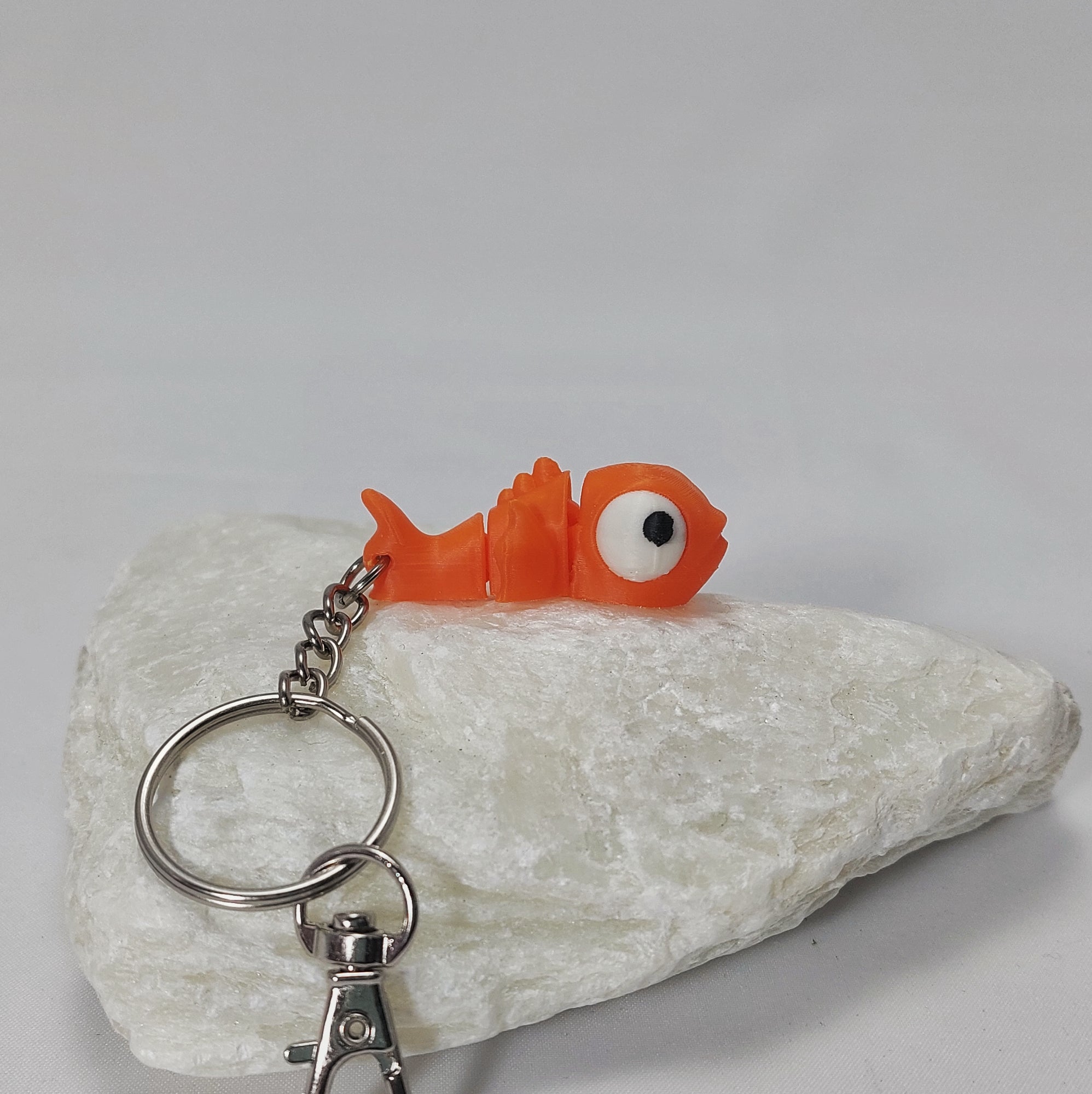 Goldfish Keychain – Colourful & Flexible 3D Printed Mini Fish (4cm)