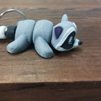 Raccoon Keychain – Colourful & Flexible 3D Printed Pocket Pal (8cm)