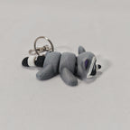 Raccoon Keychain – Colourful & Flexible 3D Printed Pocket Pal (8cm)