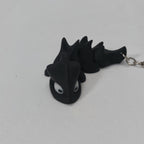 Mini Dragon Keychain – Flexible, Colourful & Eco-Friendly Fantasy Friend (6cm)