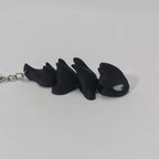 Mini Dragon Keychain – Flexible, Colourful & Eco-Friendly Fantasy Friend (6cm)