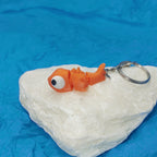 Goldfish Keychain – Colourful & Flexible 3D Printed Mini Fish (4cm)