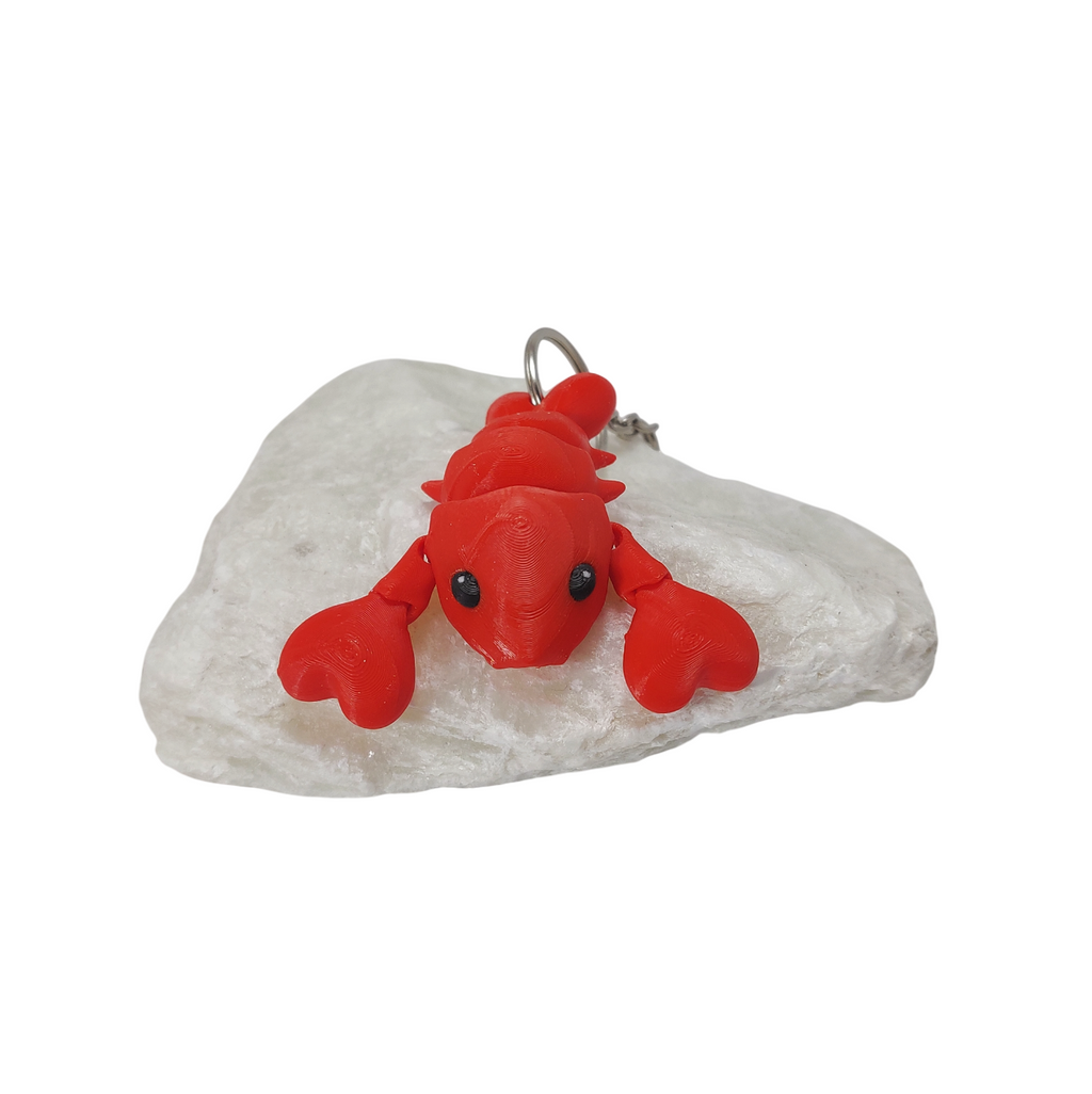 Flexible Lobster Keychain – Colourful Mini Ocean Toy (6cm)4