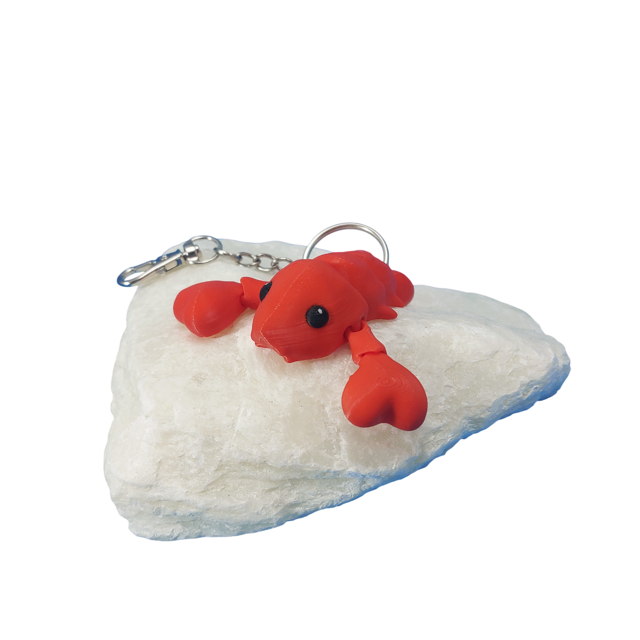 Flexible Lobster Keychain – Colourful Mini Ocean Toy (6cm)6