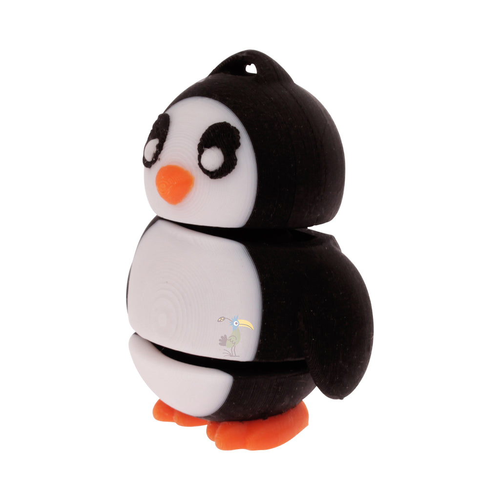 Flexible Penguin Keychain