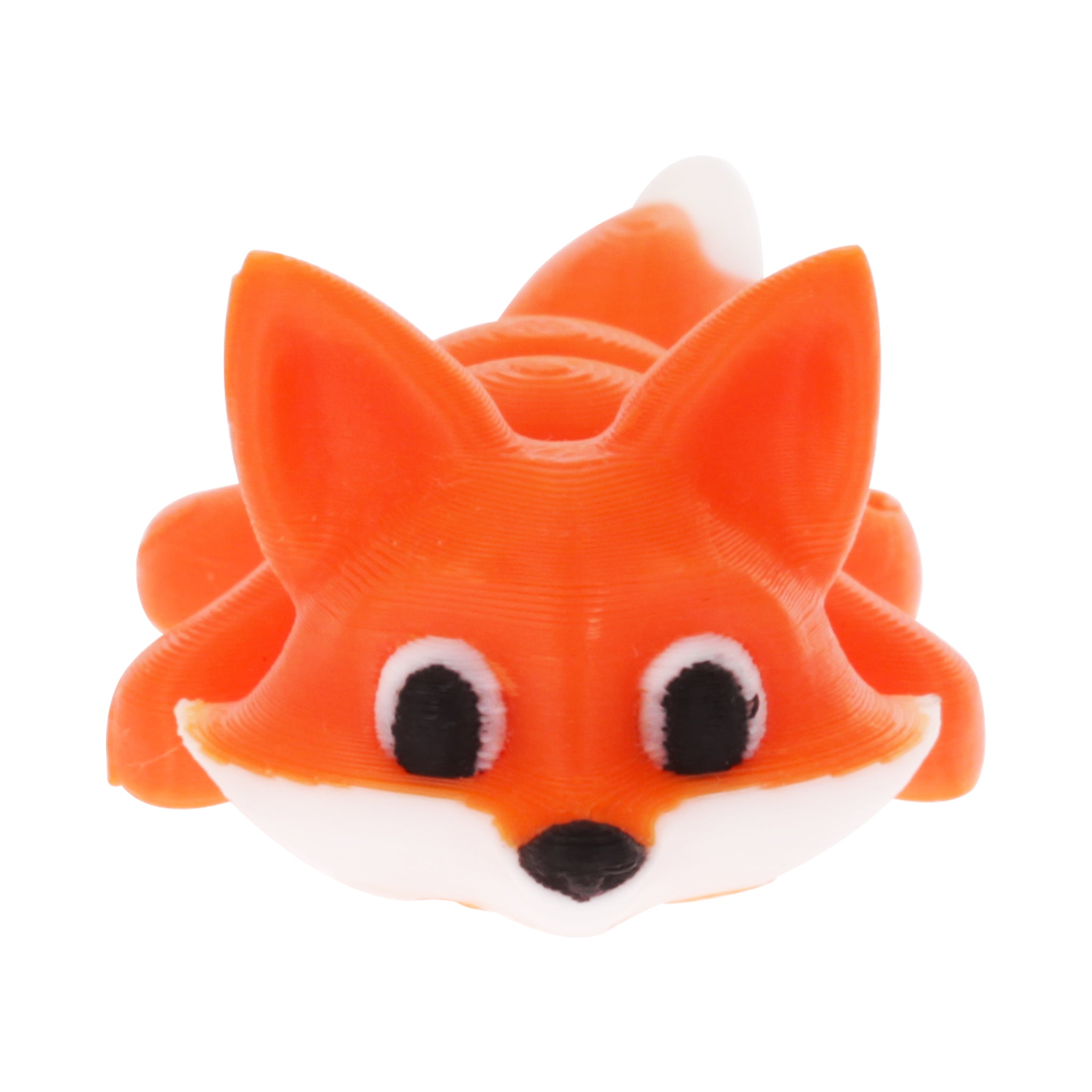 Flexible Keychain Fox — Vibrant Collectable in Renewable PLA