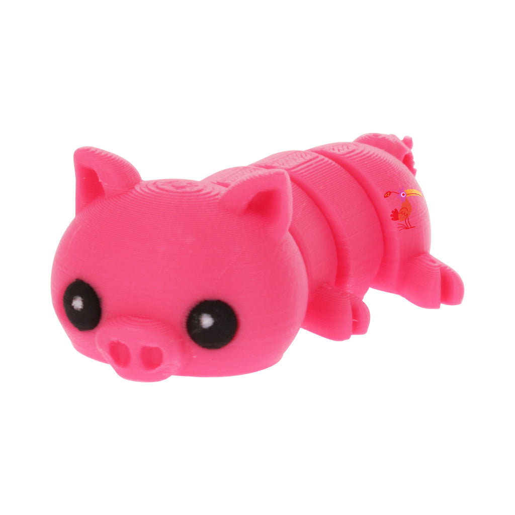 Flexible Pig Keychain