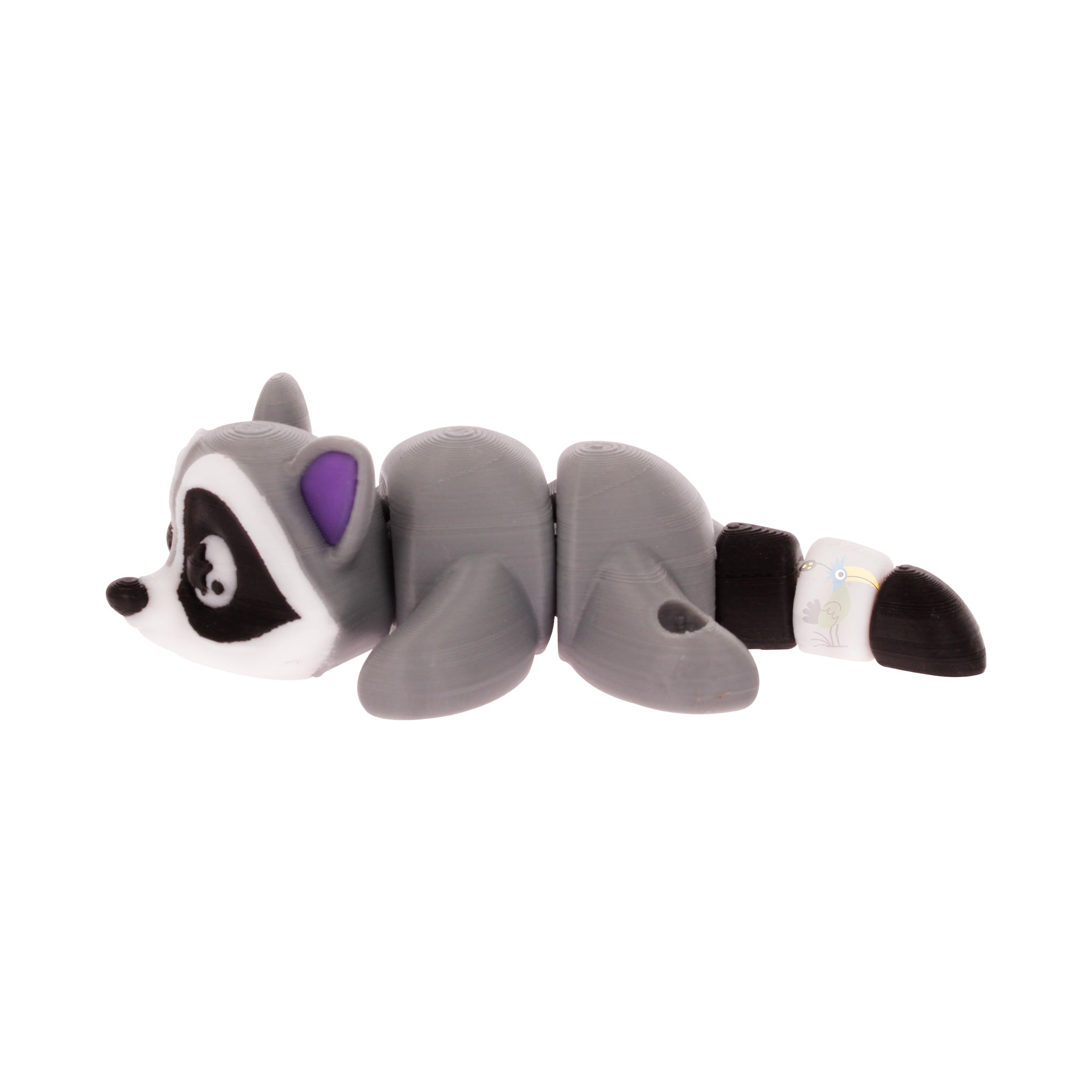 Flexible Raccoon Keychain