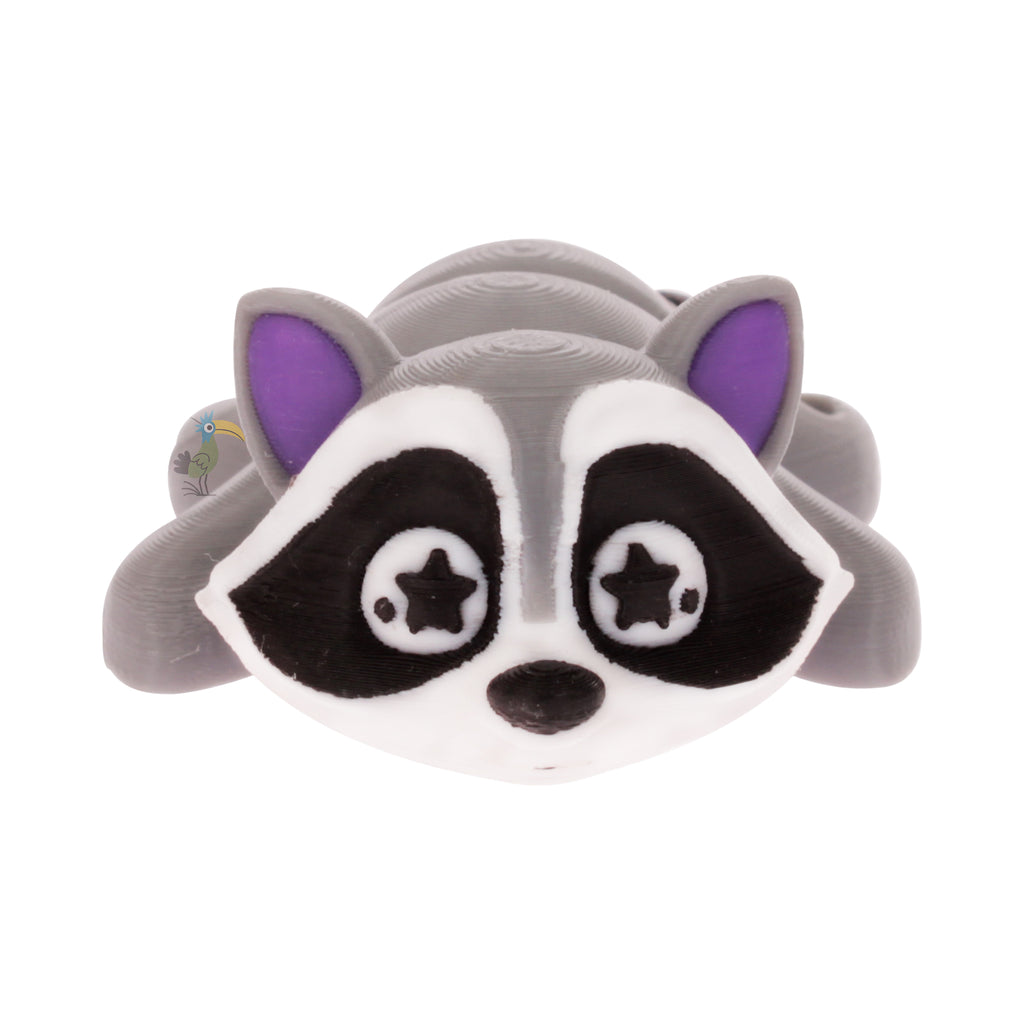 Flexible Raccoon Keychain