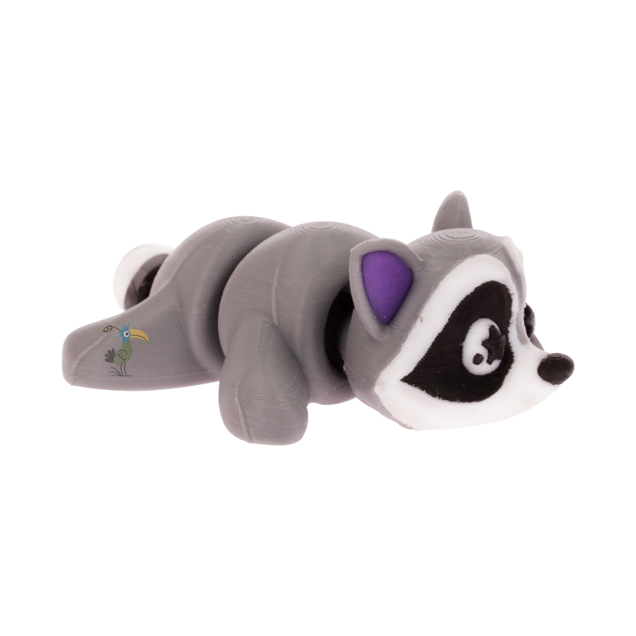 Flexible Raccoon Keychain