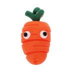 Flexibele sleutelring in de vorm van een wortel