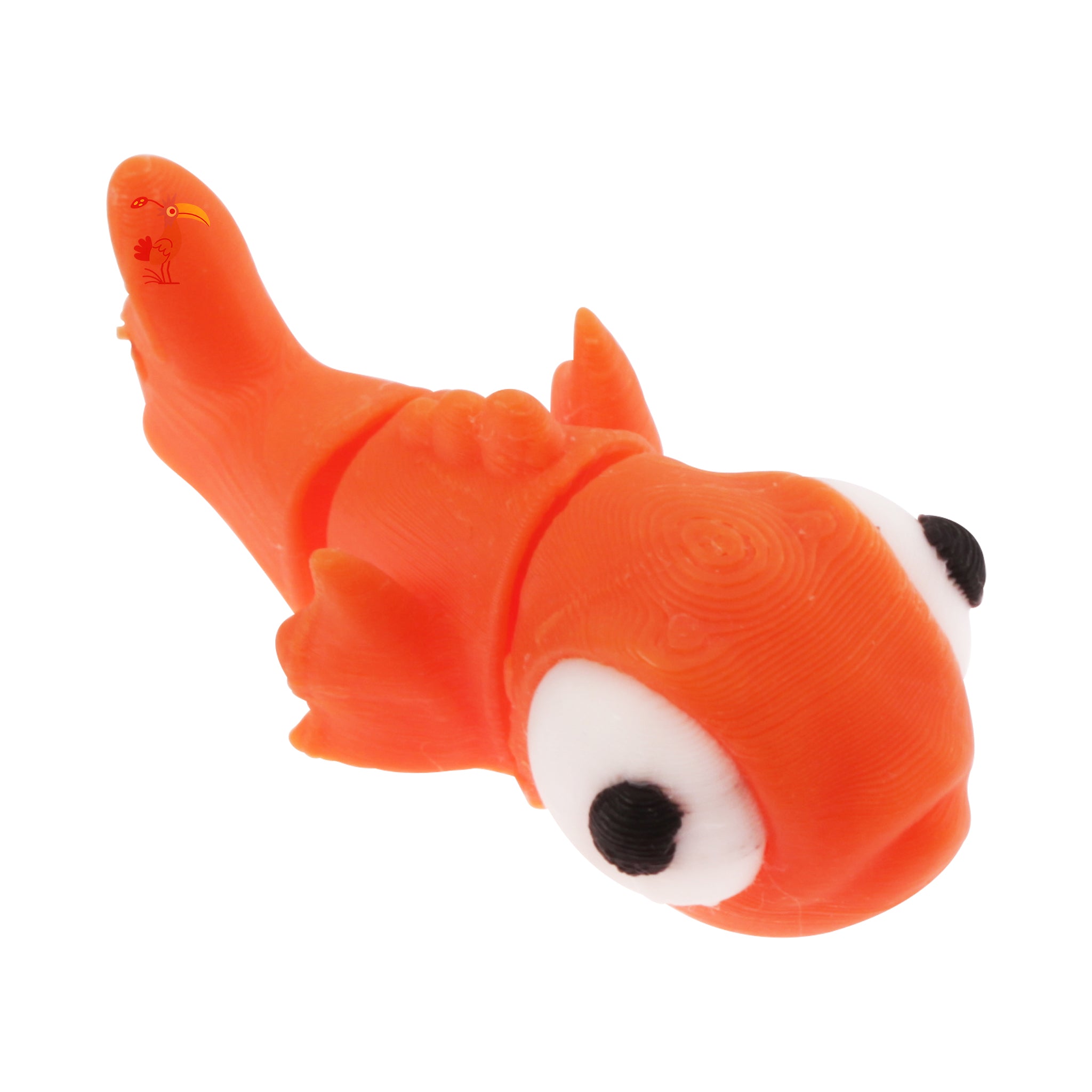 Flexible Goldfish Keychain